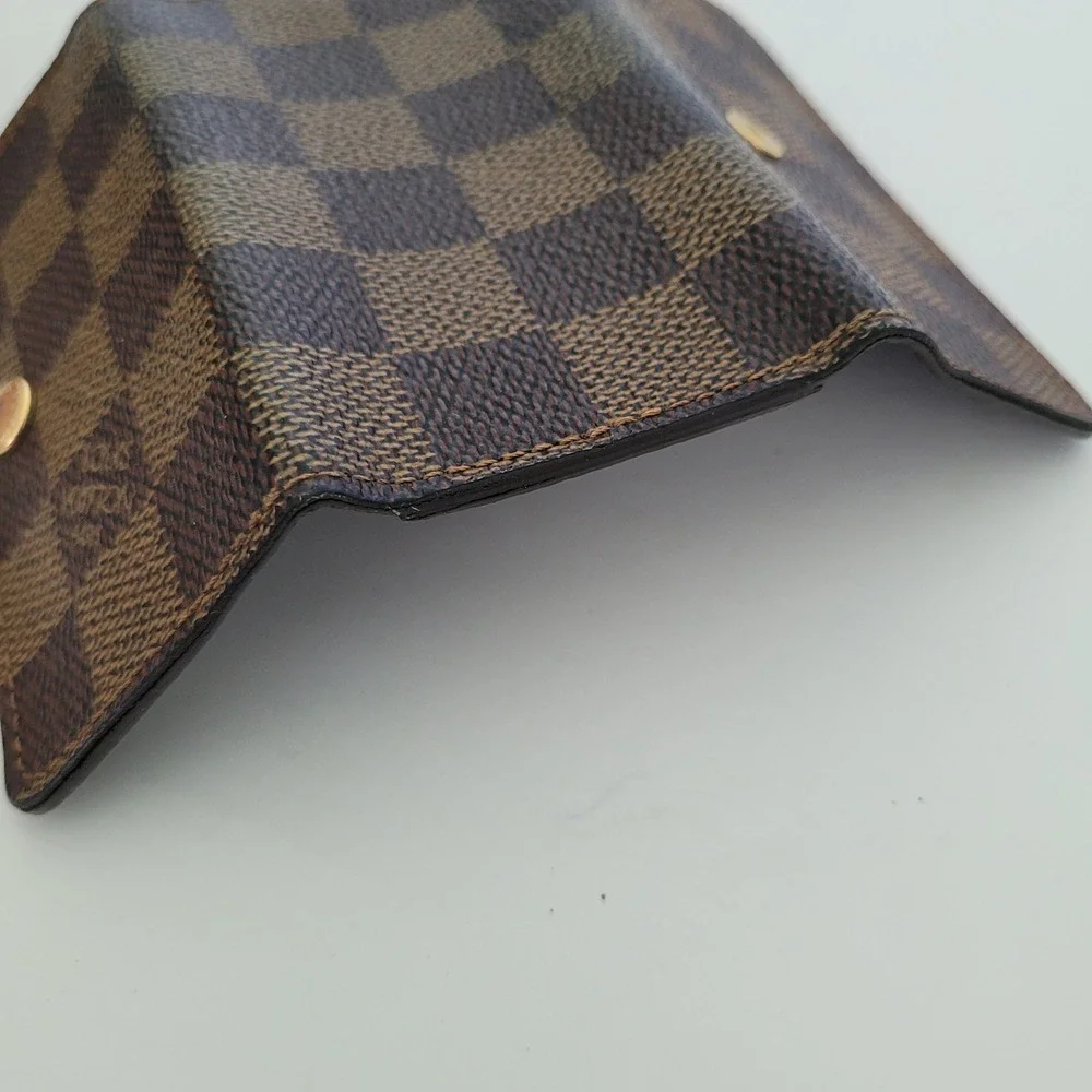 Louis Vuitton Damier Ebene 4 Key Holder Brown Checkered Wallet N62631 France